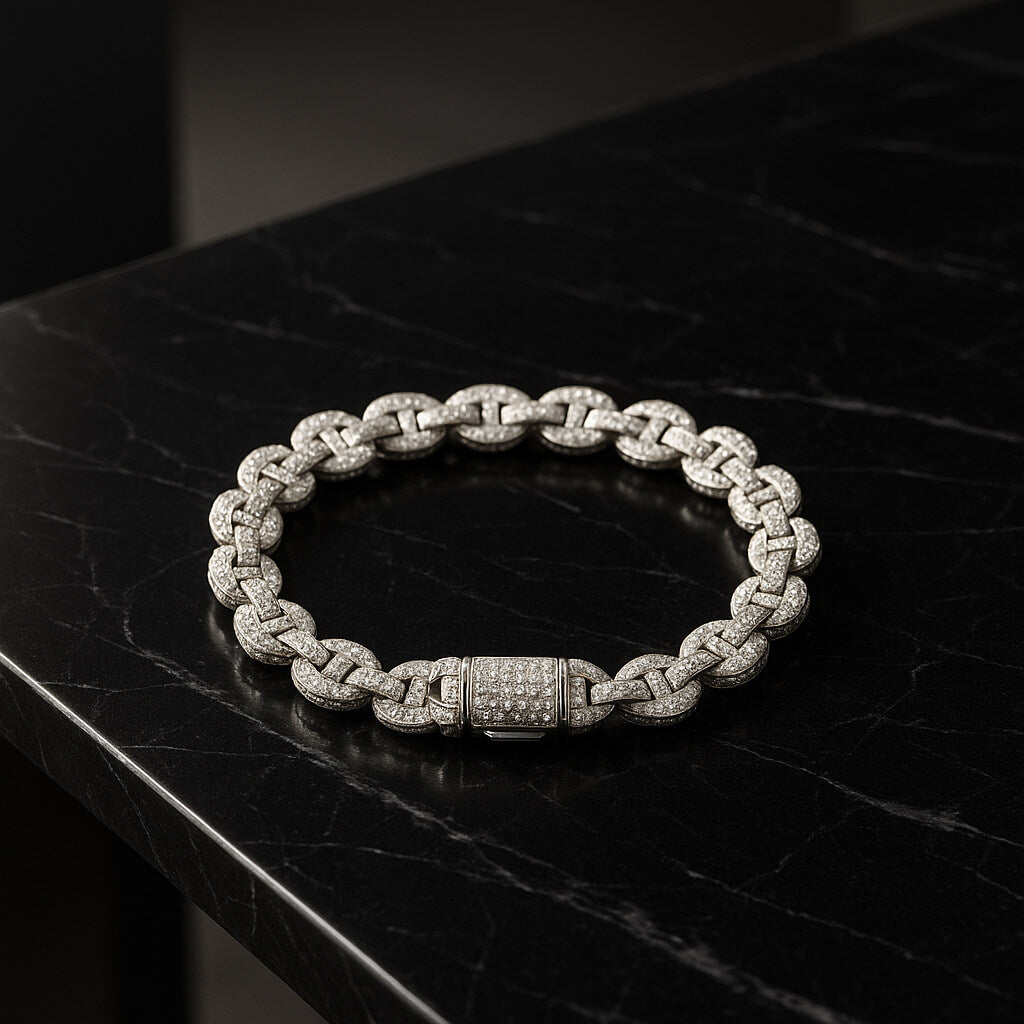 bracelet argent expose