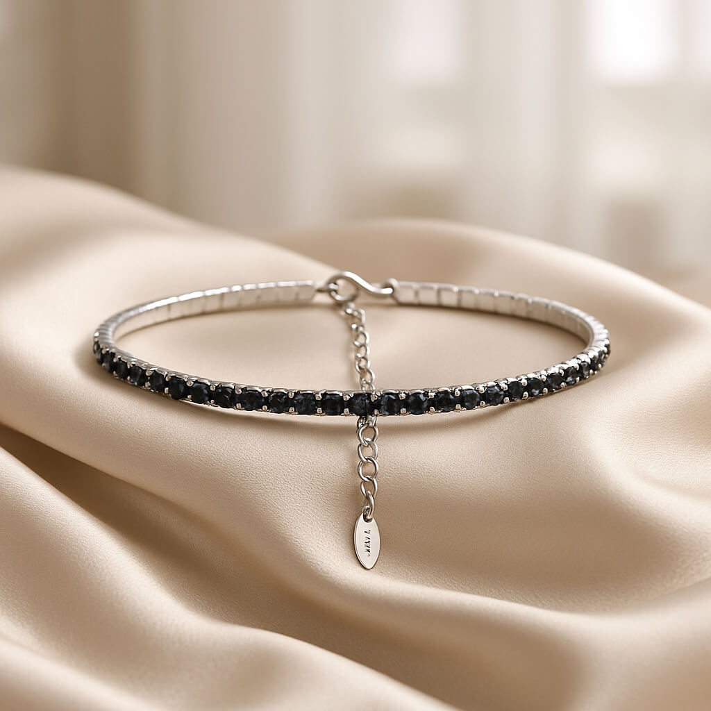 bracelet drap satin lumineux