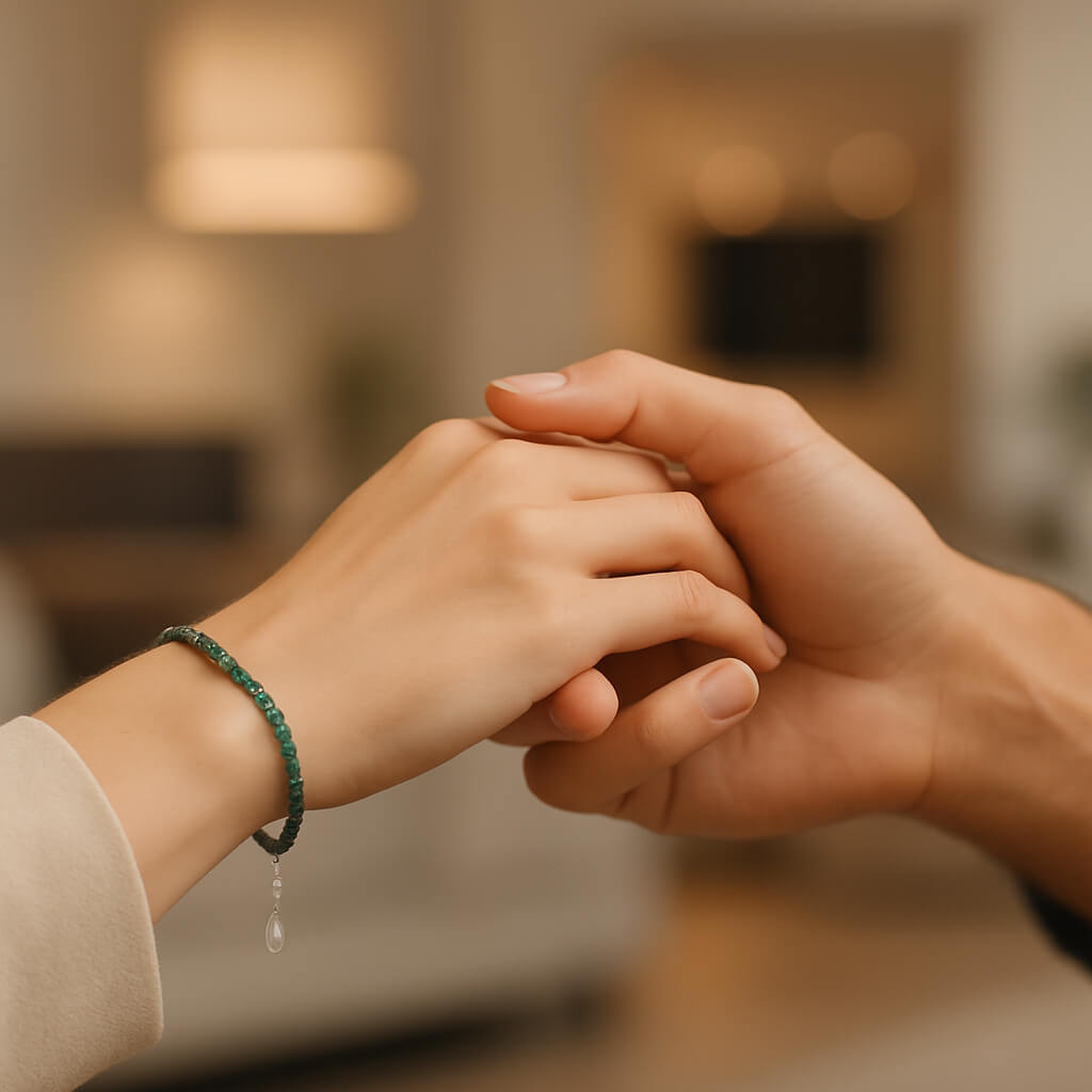 bracelet main liee tendresse