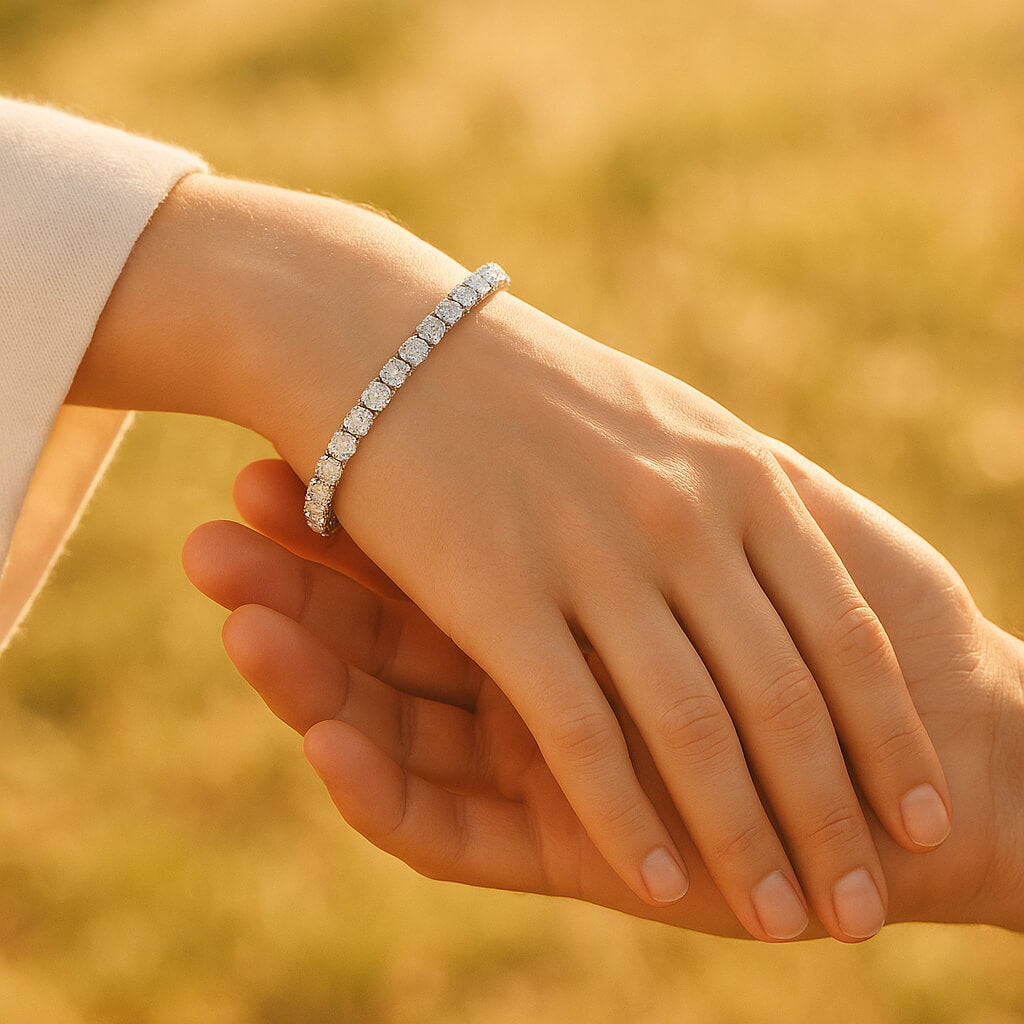bracelet poignet entrelace
