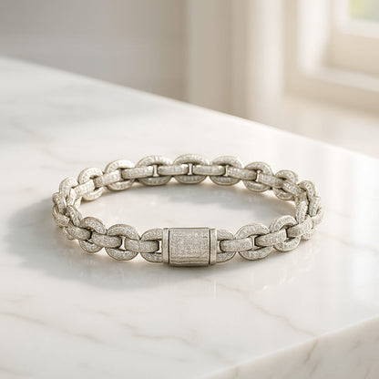 bracelet pose table marbre blanche