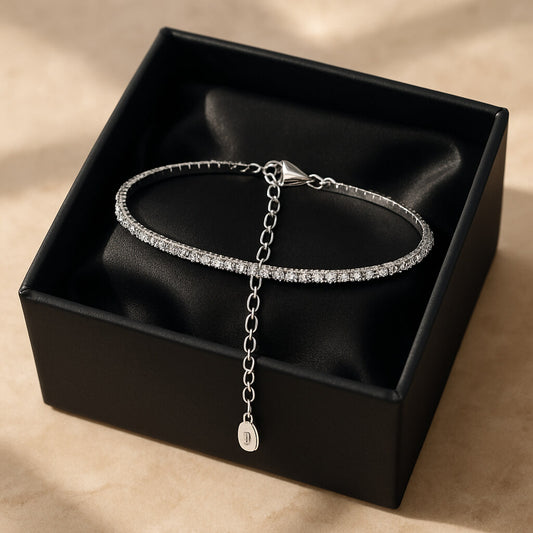 bracelet satin noir ecrin luxe