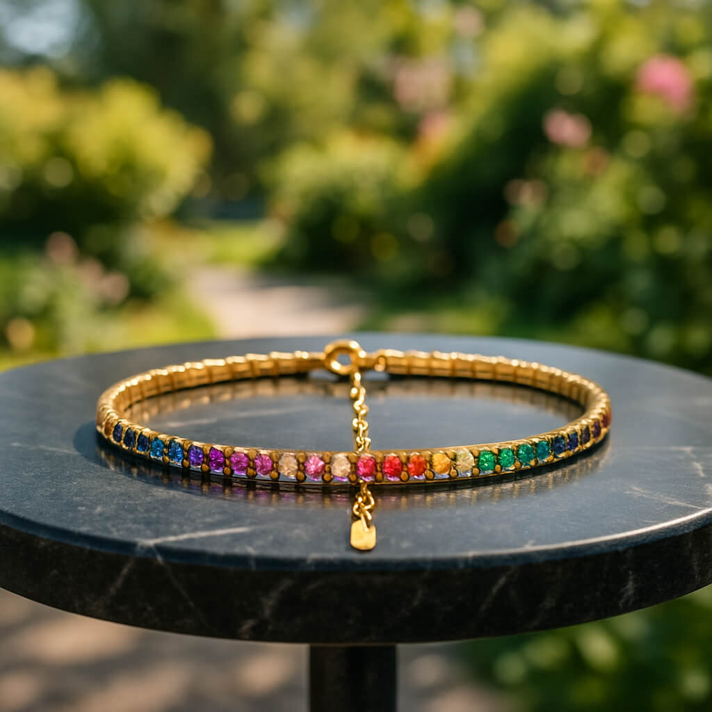 bracelet support marbre noir couleurs vive