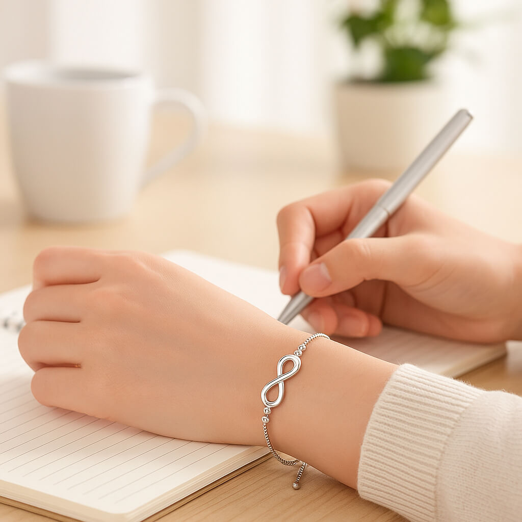 femme bracelet ecrit livre